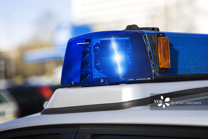 警报器，警车 - 选择性聚焦图片素材
