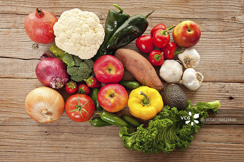 健康饮食有机果蔬图片素材