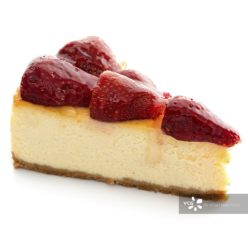 草莓芝士蛋糕图片素材