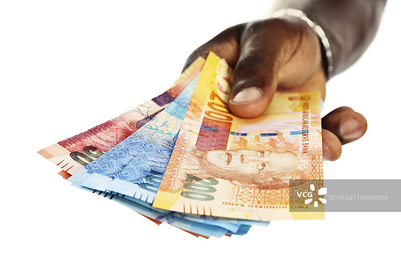 纳尔逊·曼德拉登上南非新版纸币图片素材