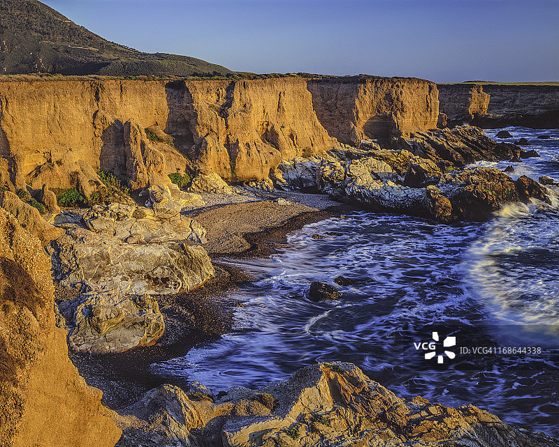 蒙塔纳德奥罗州立公园的加利福尼亚州海岸线图片素材