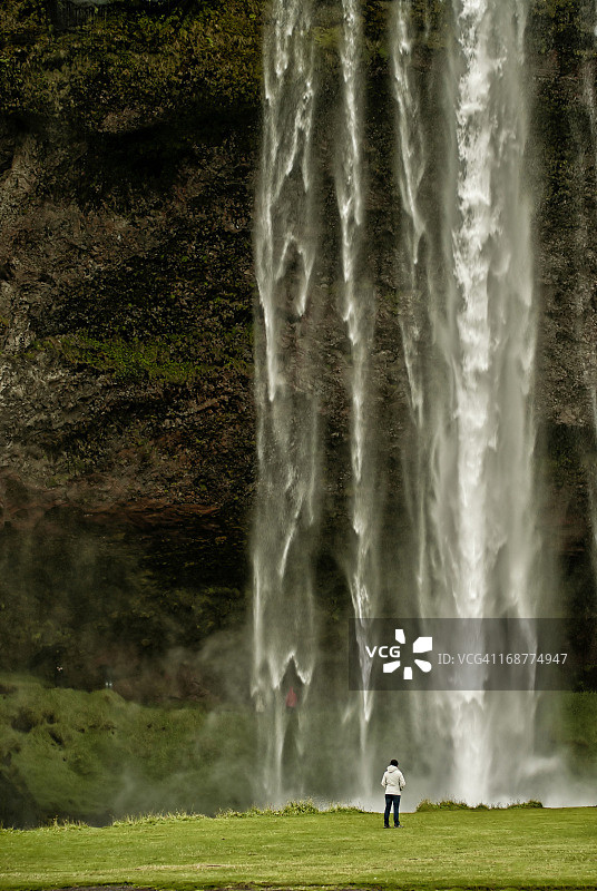 塞里雅兰瀑布，冰岛图片素材