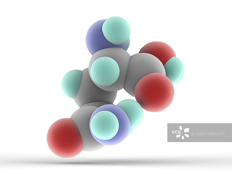 谷氨酰胺分子图片素材