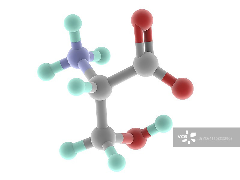 丝氨酸分子图片素材