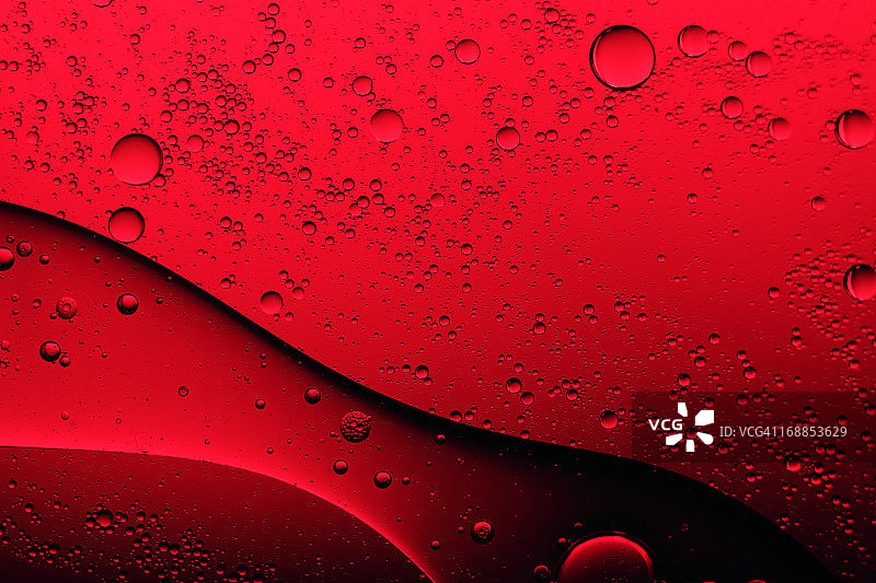 红色气泡抽象背景图片素材