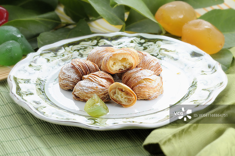 那不勒斯酥皮糕点图片素材