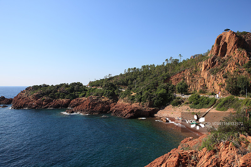 法国里维埃拉埃斯特雷尔海岸图片素材