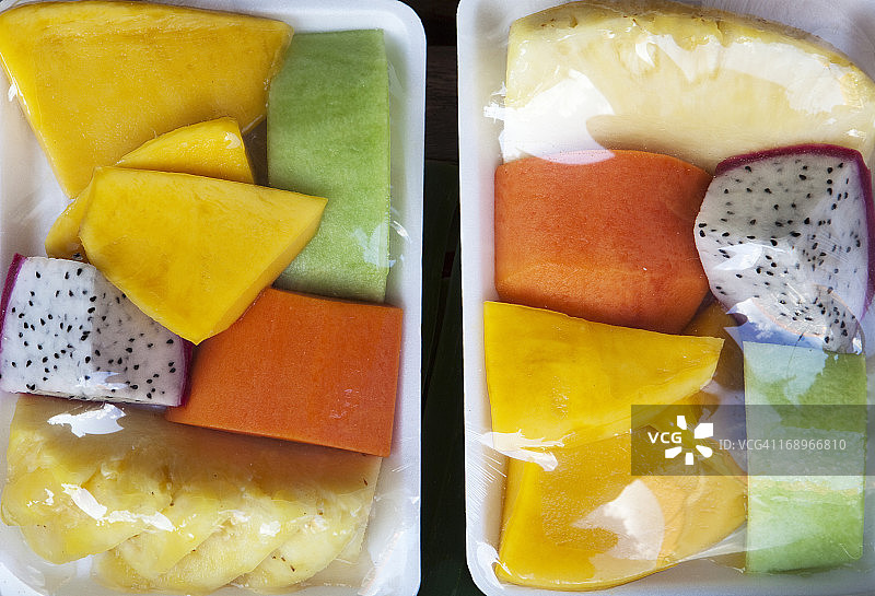 包装好的新鲜热带水果，可直接食用图片素材