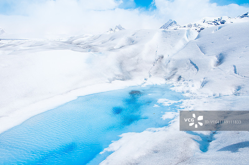 冰川泻湖图片素材