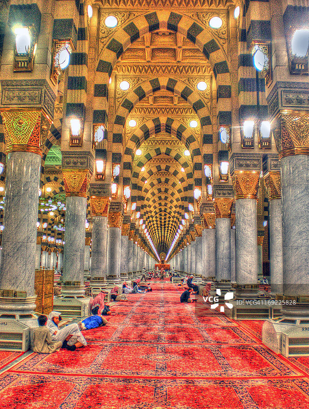 麦地那先知清真寺图片素材