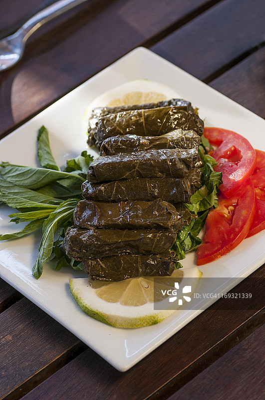 酿葡萄叶图片素材