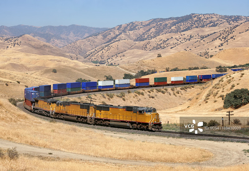 特哈查比山口的火车图片素材