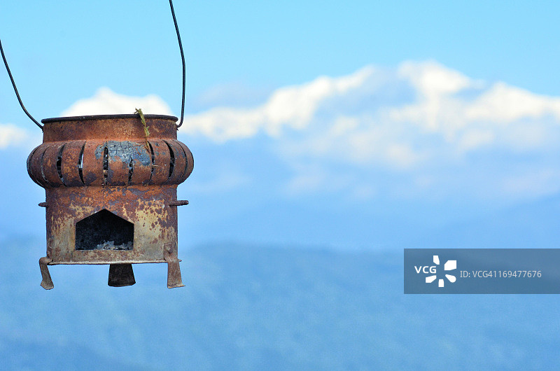 尼泊尔传统室内加热器图片素材