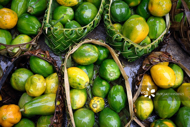 木瓜市场图片素材