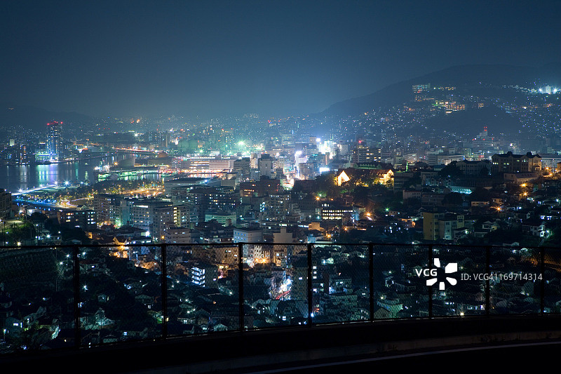 长崎夜景全景图片素材