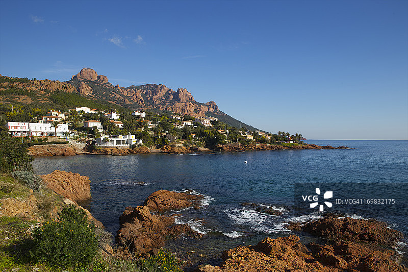 蓝色海岸图片素材