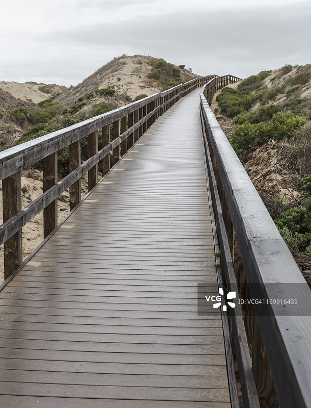 奥索弗拉科湖州立公园的步行桥图片素材