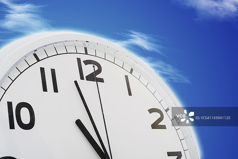 白色时钟图片素材