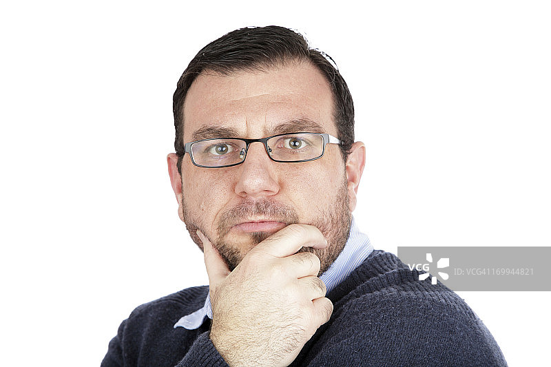 沉思的男人图片素材
