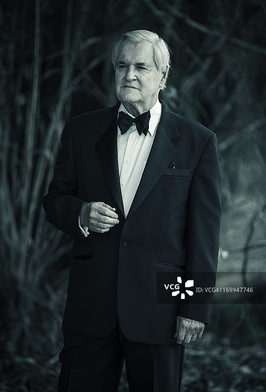 富有的老人图片素材