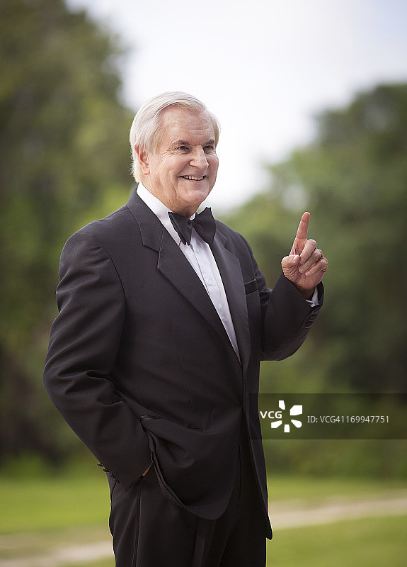 富有的老人图片素材