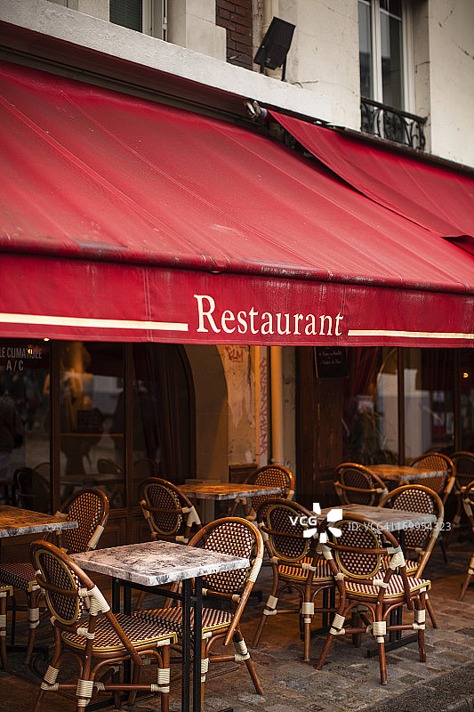 巴黎的户外餐厅图片素材