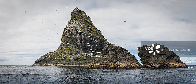 偏远海洋堆栈圣基尔达苏格兰海鸟栖息地图片素材