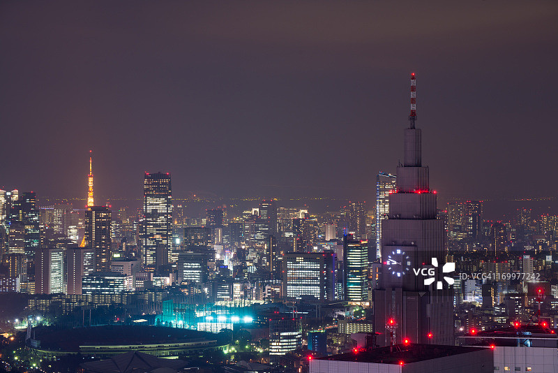 两座高塔图片素材