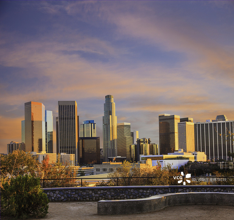 洛杉矶天际线图片素材