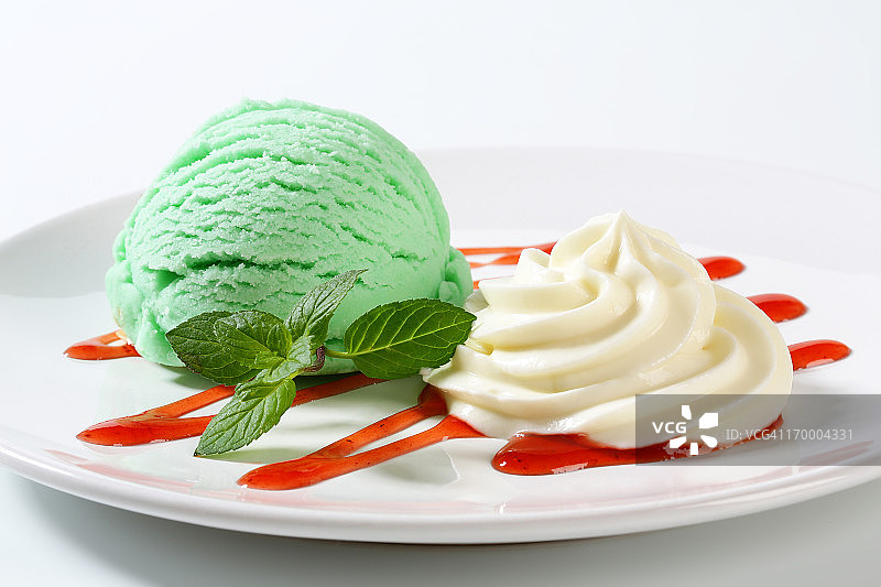 开心果冰淇淋图片素材