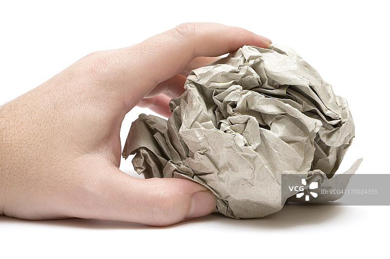 手持纸球图片素材