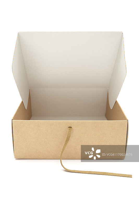 打开纸板礼品盒图片素材