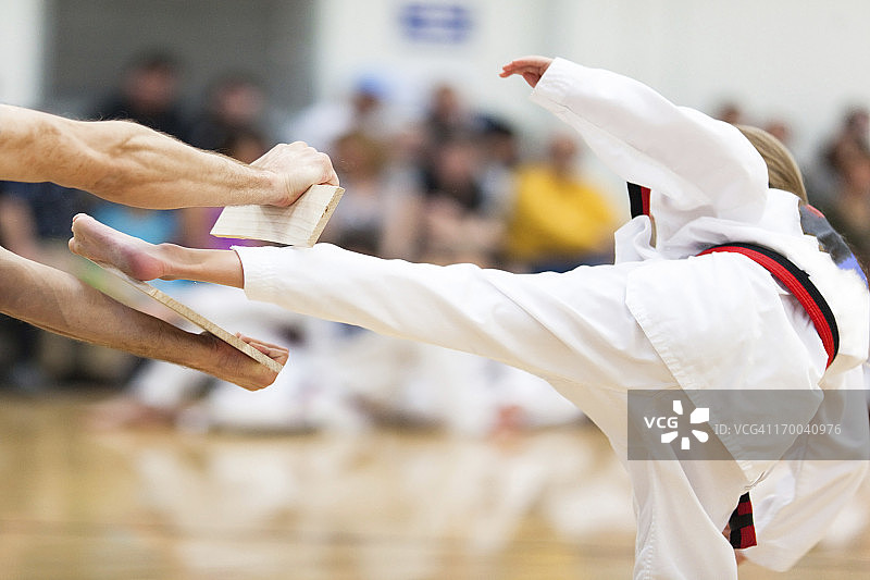 青少年武术腰带测试图片素材