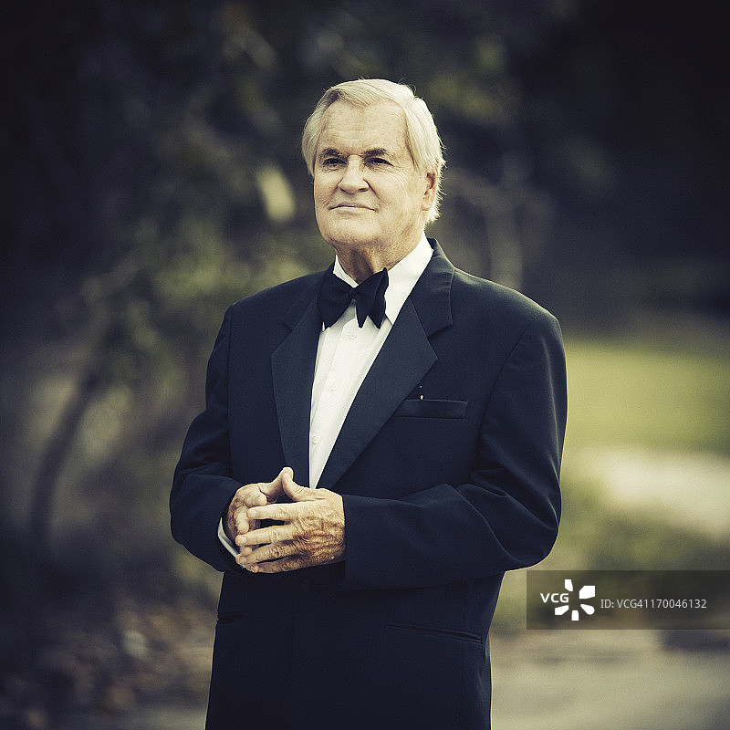 富有的老人图片素材