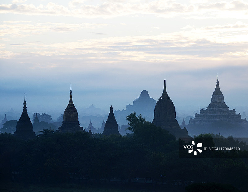 缅甸蒲甘的寺庙图片素材