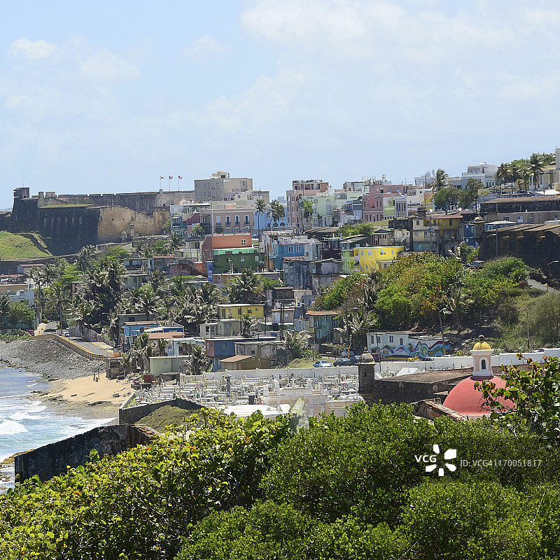 圣胡安旧城区的拉佩拉社区图片素材