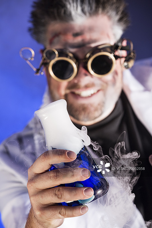 疯狂的科学家图片素材