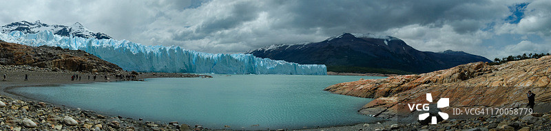 莫雷诺冰川全景图片素材