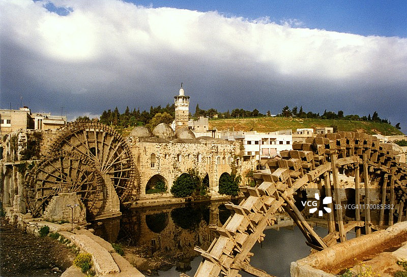 叙利亚哈马的水车图片素材