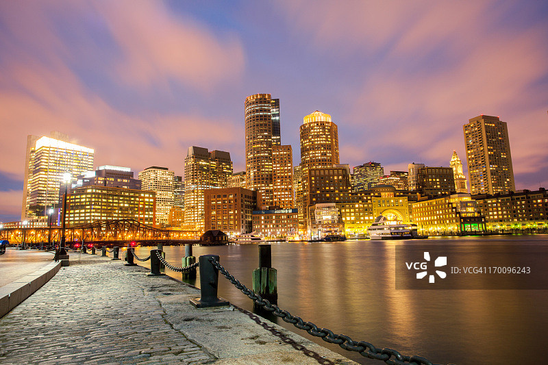 波士顿的天际线图片素材