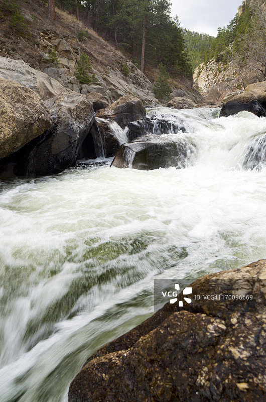 科罗拉多州落基山国家公园河流图片素材