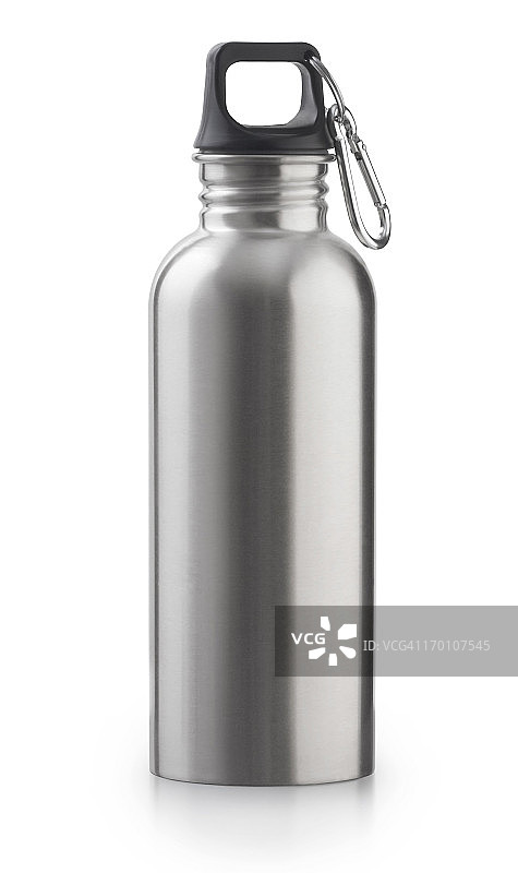 可重复使用的不锈钢水瓶图片素材
