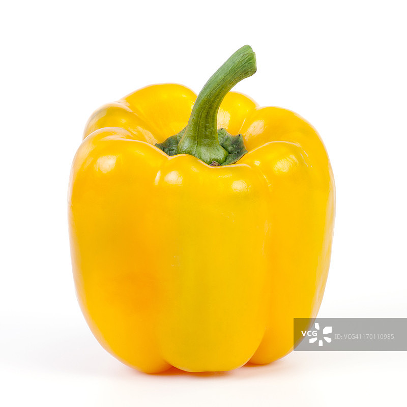 完美成熟的黄色甜椒图片素材