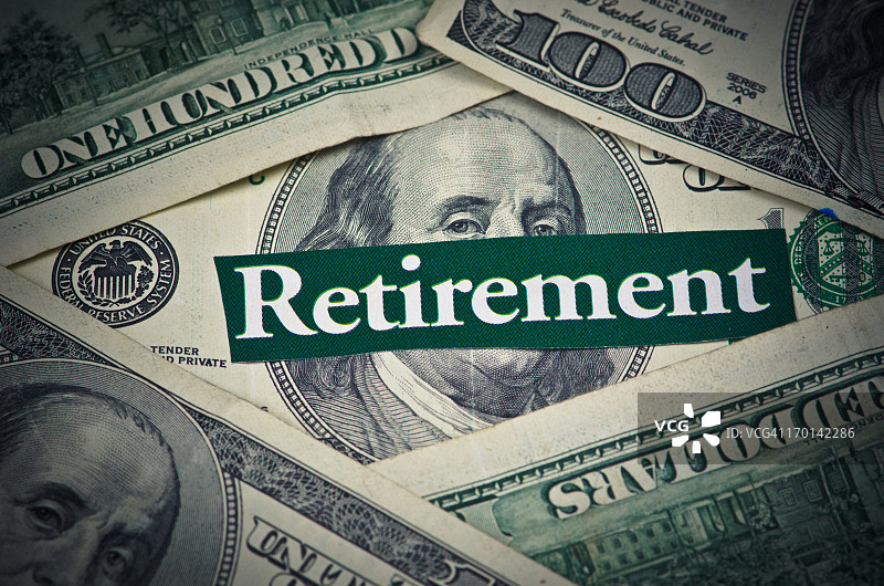 退休金概念图片素材