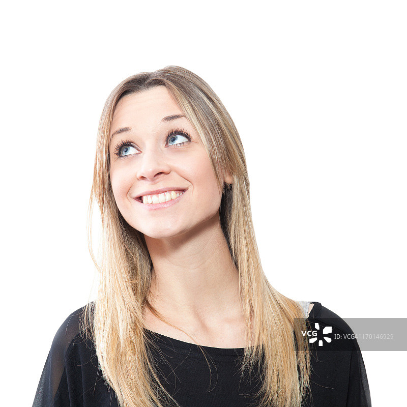 实用的女性面部表情，微笑图片素材