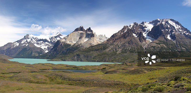 百内国家公园全景图片素材