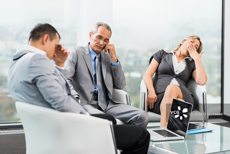 疲惫的商务人士图片素材