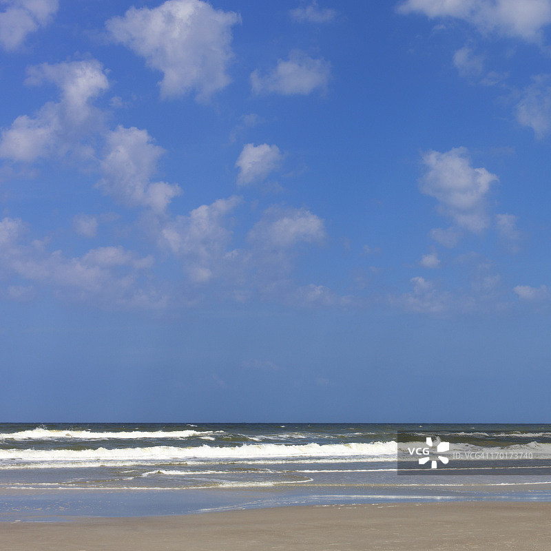 海滩与天空图片素材