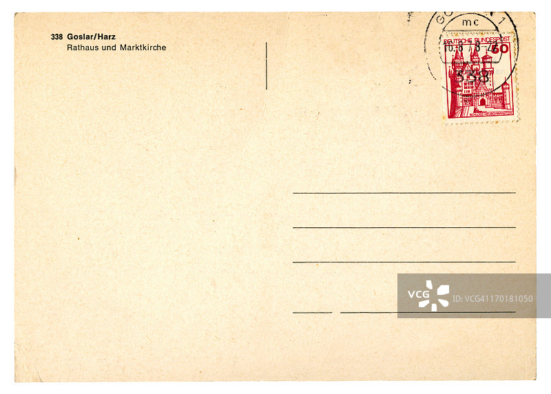 1978年西德明信片图片素材