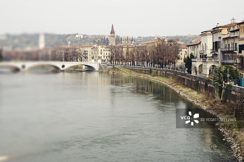 维罗纳的阿迪杰河图片素材